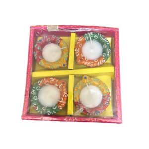 spark diwali clay diya 4pcs