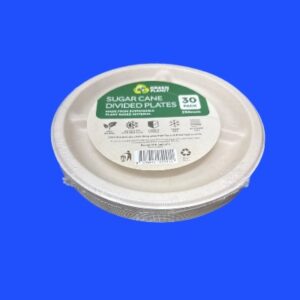 Sugar cane divided plates