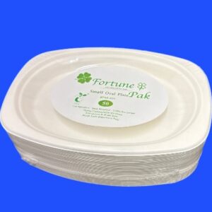 Fortune Small Oval Plate 50pcs