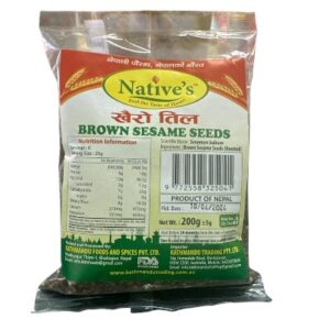 Native Brown sesame seeds 200g